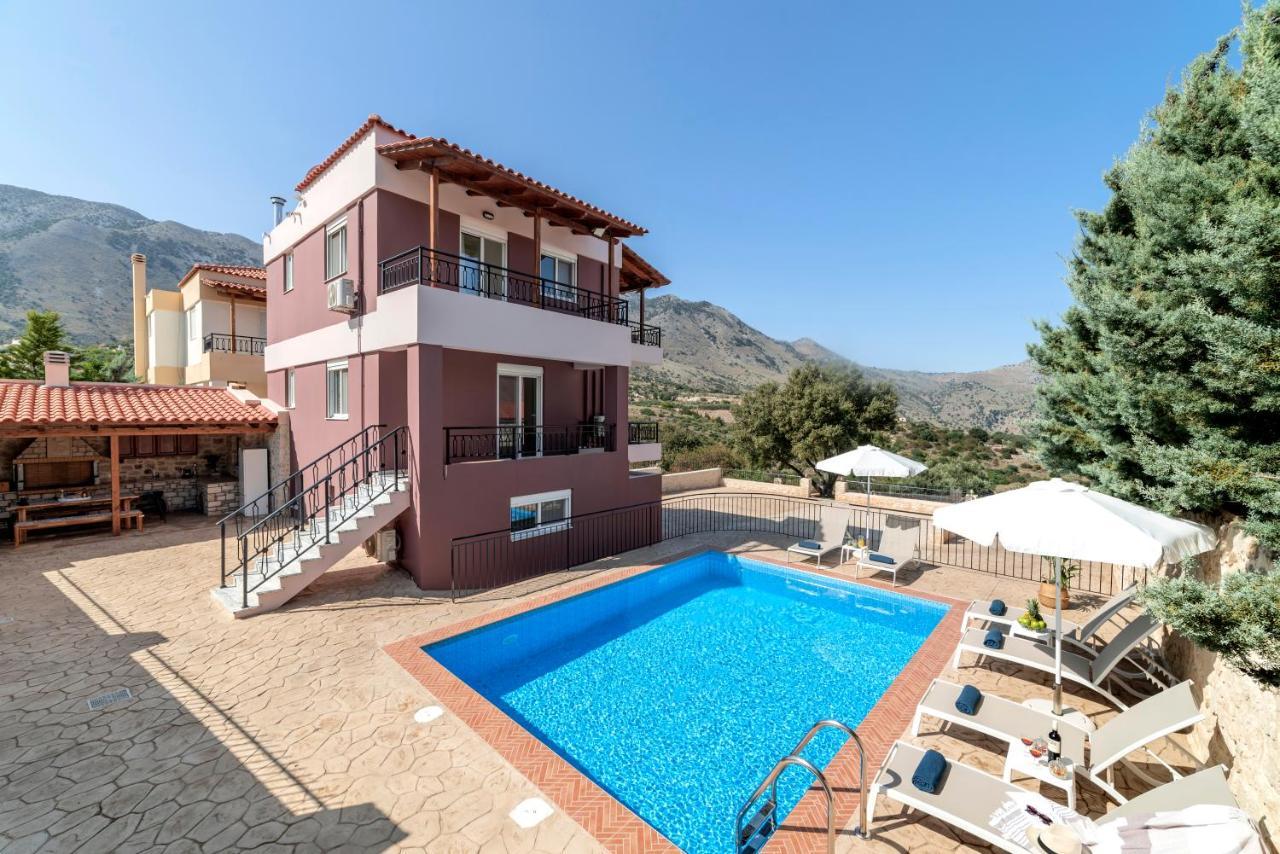 Villa Kermes Heated Pool Kournás Екстериор снимка