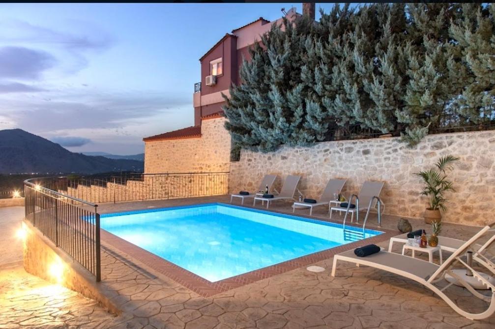 Villa Kermes Heated Pool Kournás Екстериор снимка